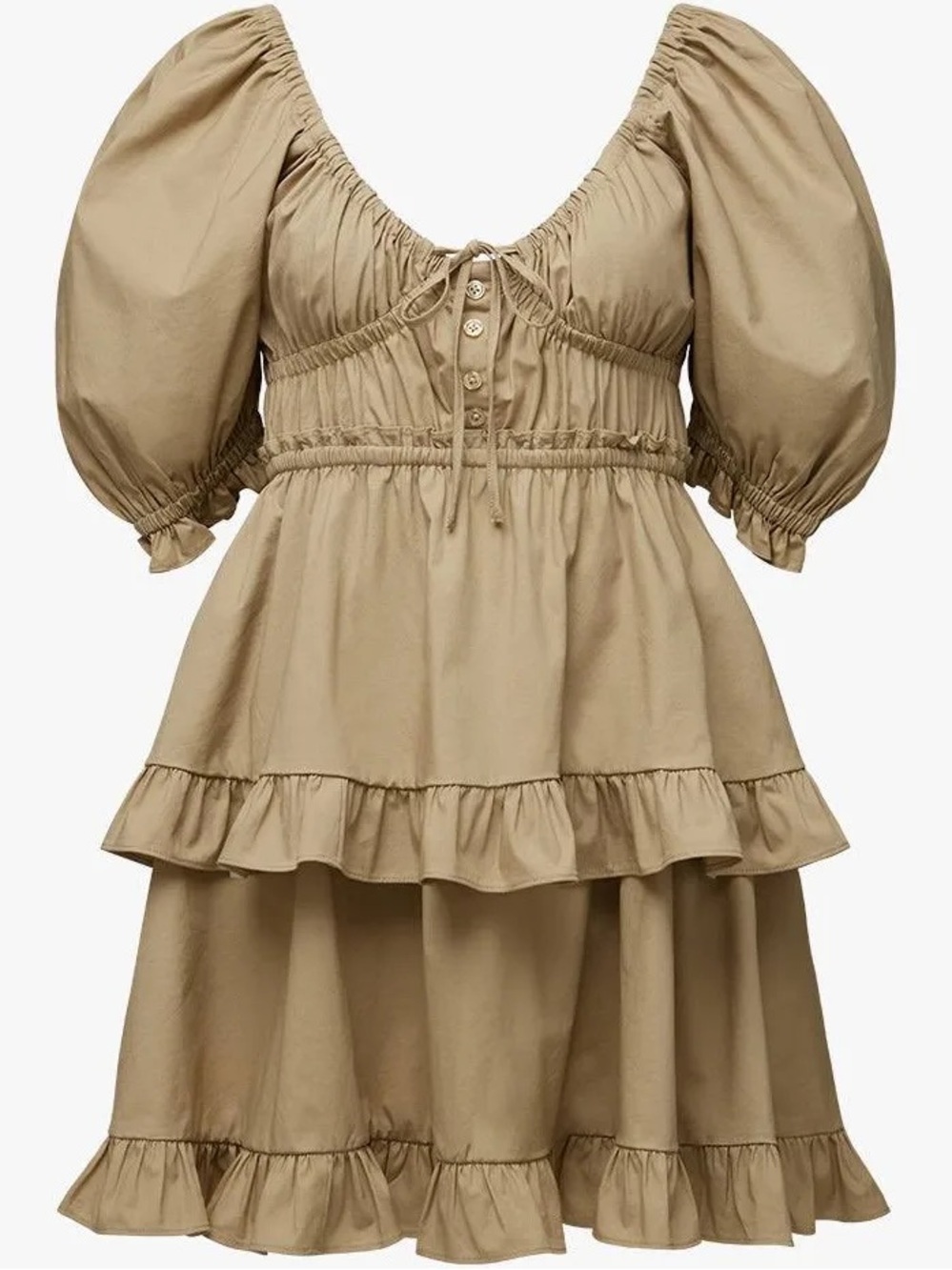 WeWoreWhat Puff sleeve Mini Dress